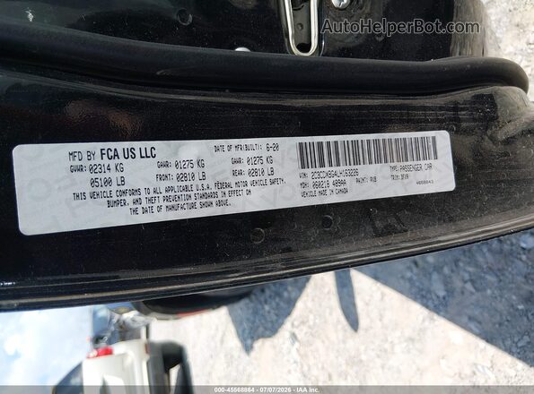 2C3CDXBG4LH163226 2020 DODGE CHARGER Черный Вид подкапотного пространства