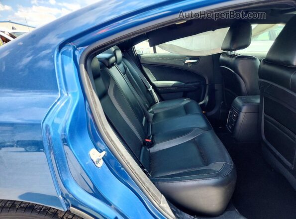 2C3CDXBG4LH234277 2020 DODGE CHARGER Blue უკანა სავარძლების ხედი
