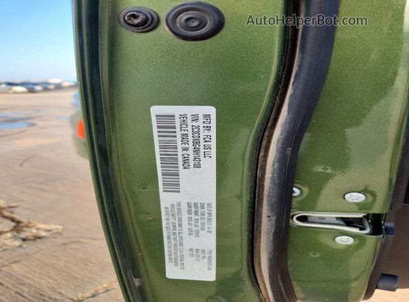 2C3CDXBG4NH143108 2022 DODGE CHARGER Green ძრავის განყოფილების ხედი