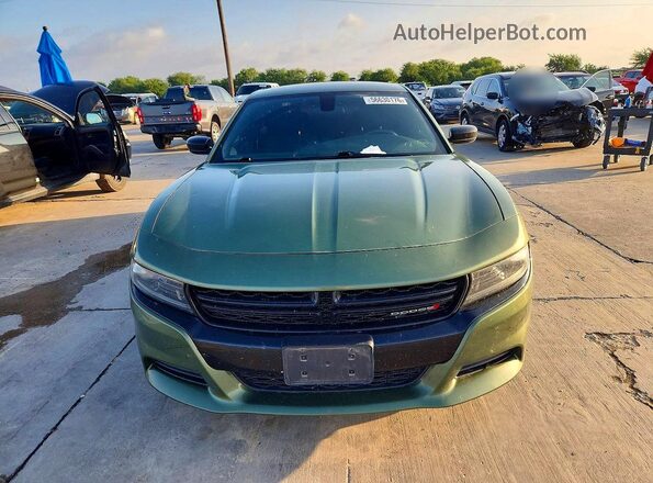 2C3CDXBG4NH143108 2022 DODGE CHARGER Green წინა ხედი