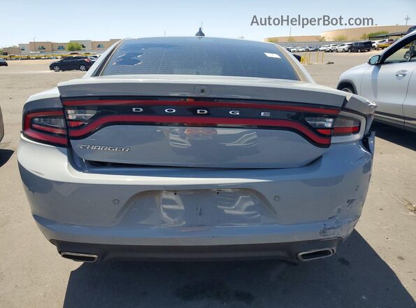 2C3CDXBG4NH182992 2022 DODGE CHARGER Gray Հետևի տեսք