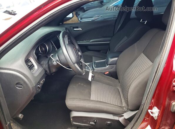 2C3CDXBG4PH519177 2023 DODGE CHARGER Бордовый Вид салона спереди