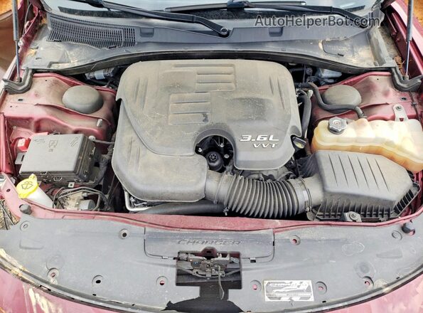 2C3CDXBG4PH519177 2023 DODGE CHARGER Бордовый Вид задней части салона