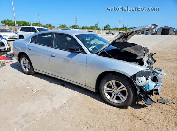 2C3CDXBG4PH569190 2023 DODGE CHARGER Серый Передняя правая четверть