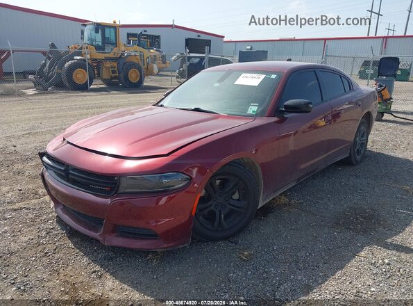2C3CDXBG4PH609672 2023 DODGE CHARGER Burgundy Vista tres cuartos delantera izquierda