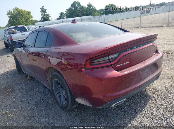 2C3CDXBG4PH609672 2023 DODGE CHARGER Burgundy Trasero izquierdo