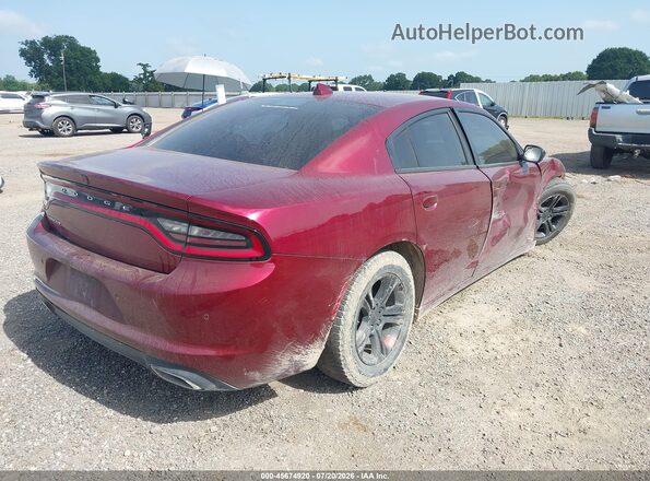 2C3CDXBG4PH609672 2023 DODGE CHARGER Burgundy Trasero derecho