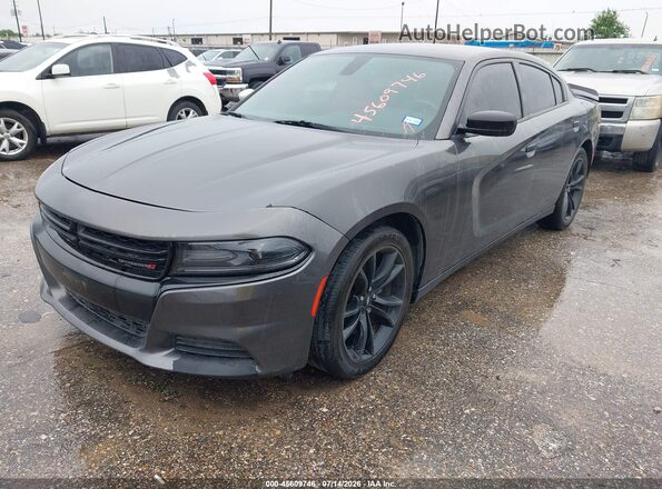 2C3CDXBG5JH135707 2018 DODGE CHARGER Gray Przód lewy