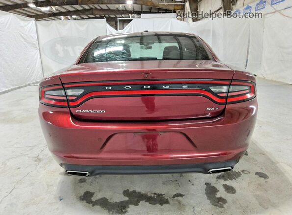 2C3CDXBG5JH186446 2018 DODGE CHARGER Red Հետևի տեսք