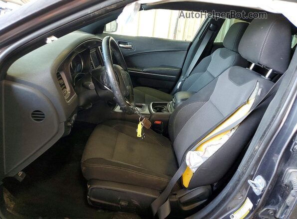 2C3CDXBG5JH272307 2018 DODGE CHARGER Gray Vista interior delantera