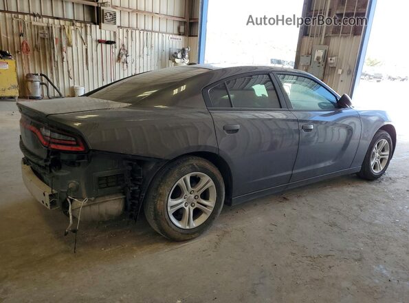 2C3CDXBG5JH272307 2018 DODGE CHARGER Gray Trasero derecho