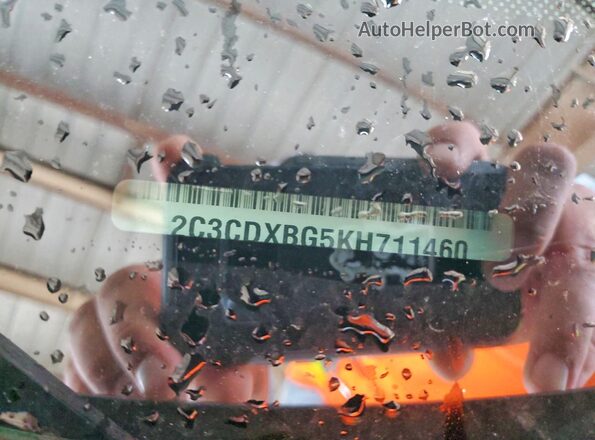 2C3CDXBG5KH711460 2019 DODGE CHARGER Gray Вид підкапотного простору