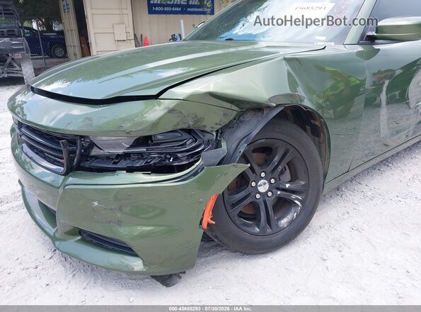 2C3CDXBG5KH719980 2019 DODGE CHARGER Green წინა ხედი