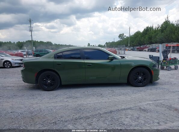2C3CDXBG5KH719980 2019 DODGE CHARGER Green უკანა სალონის ხედი