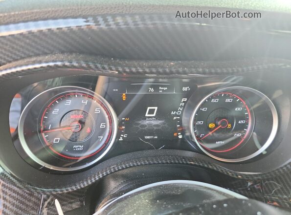 2C3CDXBG5KH721082 2019 DODGE CHARGER White Вид щитка приладів
