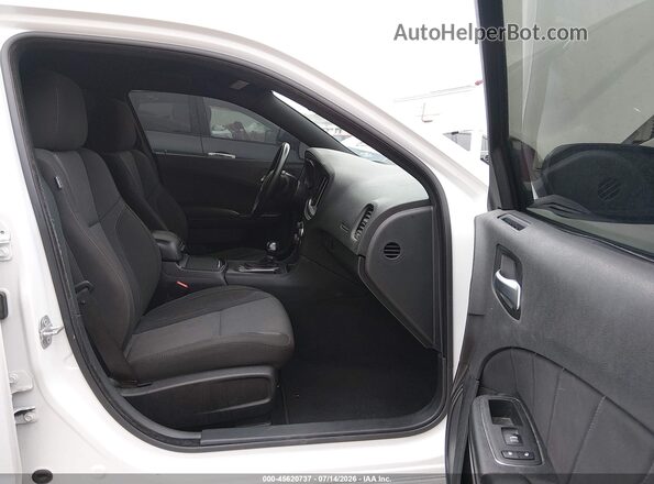 2C3CDXBG5KH726122 2019 DODGE CHARGER Белый Вид салона спереди