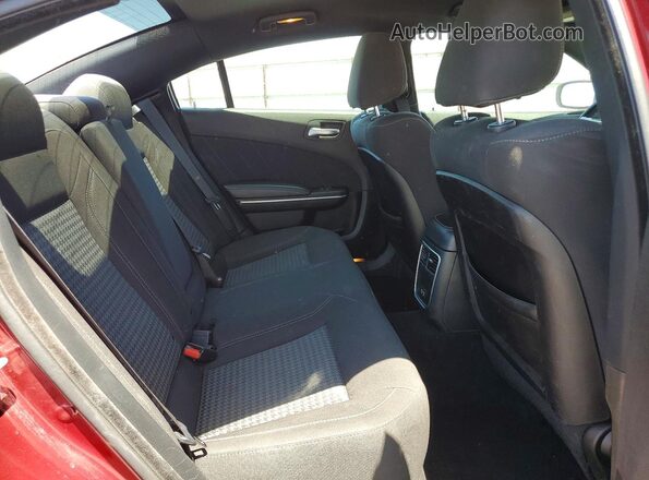 2C3CDXBG5KH754888 2019 DODGE CHARGER Burgundy Вид задніх сидінь