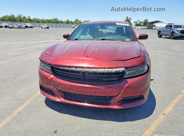 2C3CDXBG5KH754888 2019 DODGE CHARGER Burgundy Вид спереду