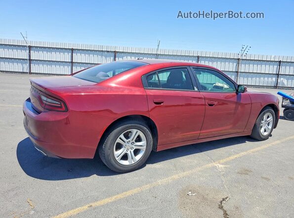 2C3CDXBG5KH754888 2019 DODGE CHARGER Burgundy Задня права чверть