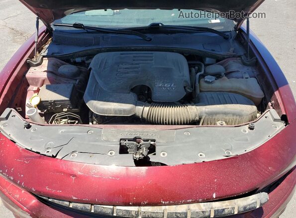 2C3CDXBG5KH754888 2019 DODGE CHARGER Burgundy Вид задньої частини салону