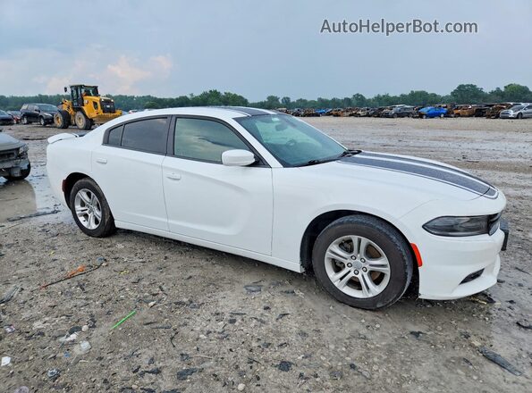 2C3CDXBG5KH757418 2019 DODGE CHARGER Белый Передняя правая четверть