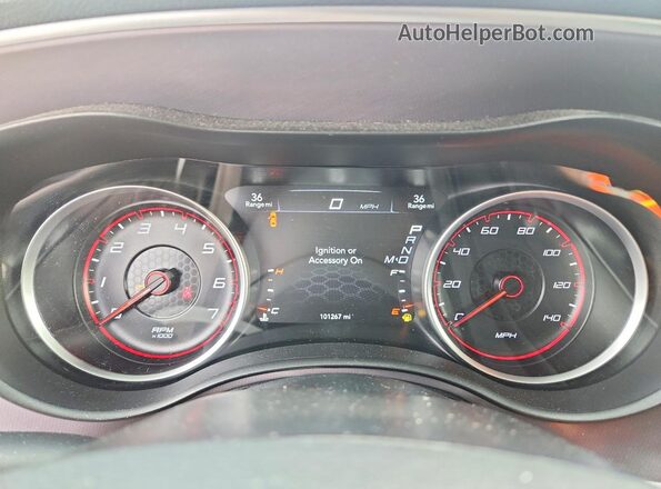 2C3CDXBG5KH757418 2019 DODGE CHARGER Белый Вид щитка приборов