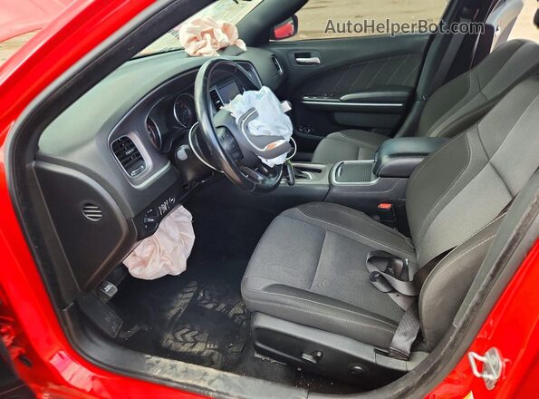 2C3CDXBG5NH212551 2022 DODGE CHARGER Красный Вид салона спереди