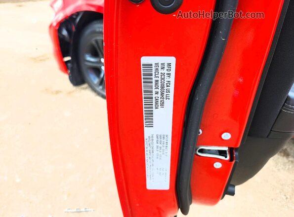 2C3CDXBG5NH212551 2022 DODGE CHARGER Красный Вид подкапотного пространства