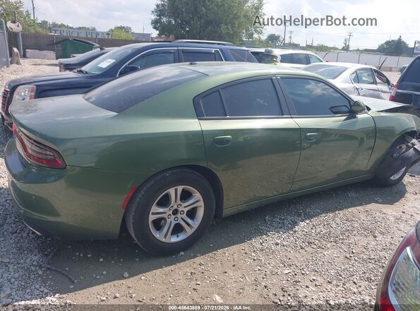 2C3CDXBG5NH216325 2022 DODGE CHARGER Green Widok wnętrza z tyłu