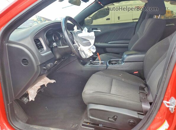 2C3CDXBG5NH224344 2022 DODGE CHARGER Red Widok wnętrza z przodu