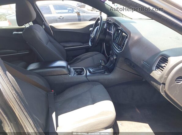 2C3CDXBG6GH160320 2016 DODGE CHARGER Черный Вид салона спереди