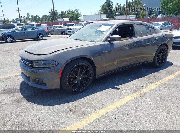 2C3CDXBG6GH160320 2016 DODGE CHARGER Черный Передняя левая четверть