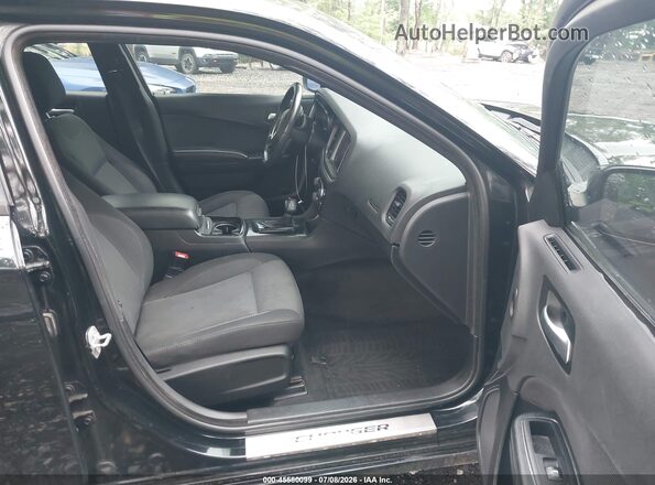 2C3CDXBG6GH205384 2016 DODGE CHARGER Черный Вид салона спереди