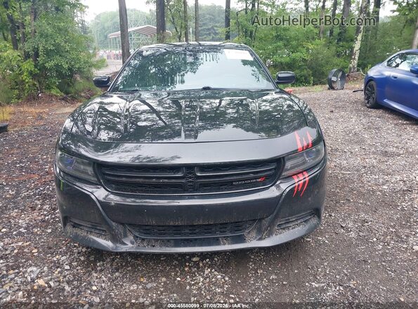 2C3CDXBG6GH205384 2016 DODGE CHARGER Черный Вид задней части салона