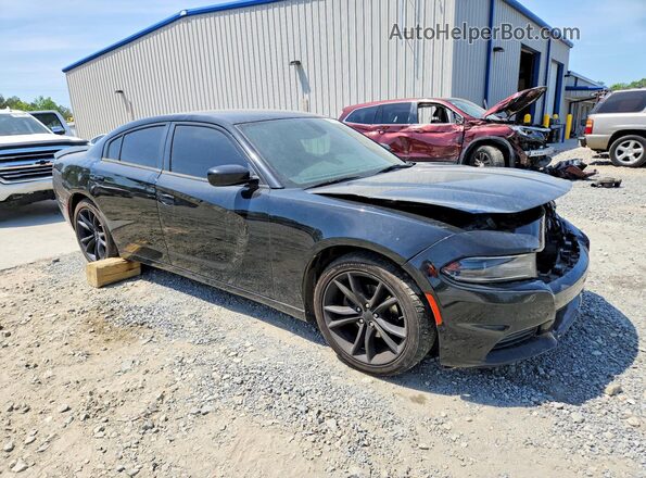 2C3CDXBG6GH233301 2016 DODGE CHARGER Black Przód prawy