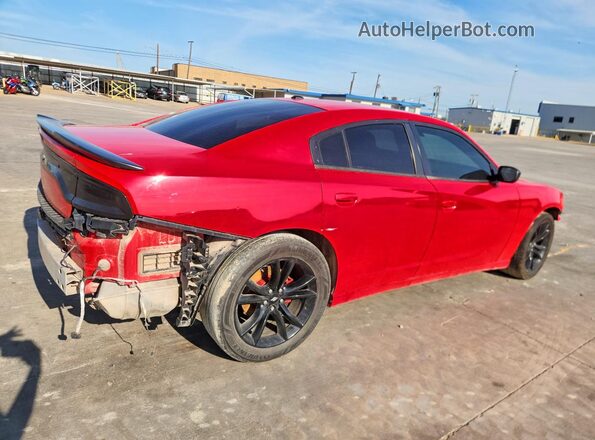 2C3CDXBG6JH147784 2018 DODGE CHARGER Red Задня права чверть