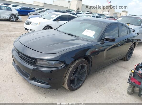2C3CDXBG6JH173964 2018 DODGE CHARGER Black წინა მარცხენა ხედი სამი მეოთხედიდან