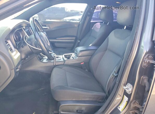 2C3CDXBG6JH197035 2018 DODGE CHARGER Gray Front interior view