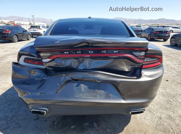 2C3CDXBG6JH197035 2018 DODGE CHARGER Gray Rear view