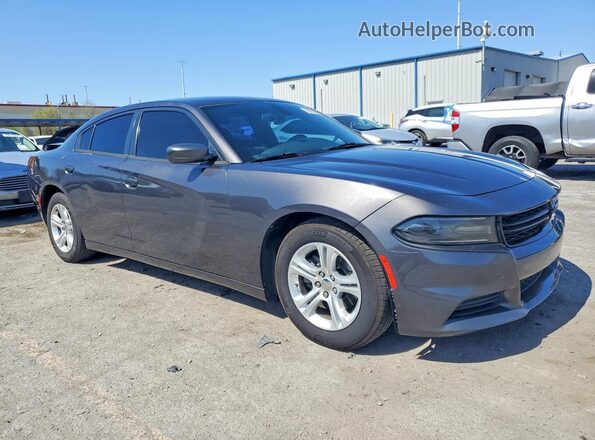 2C3CDXBG6JH197035 2018 DODGE CHARGER Gray Front right