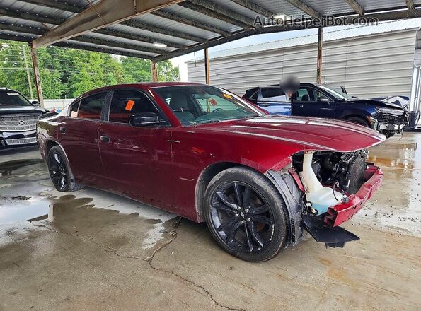 2C3CDXBG6JH313138 2018 DODGE CHARGER Burgundy Front right