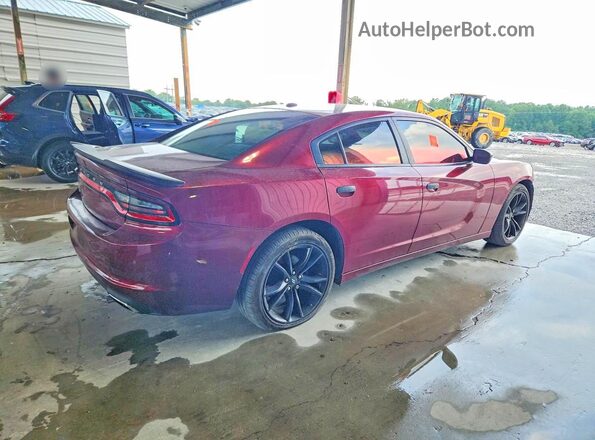2C3CDXBG6JH313138 2018 DODGE CHARGER Burgundy Rear right