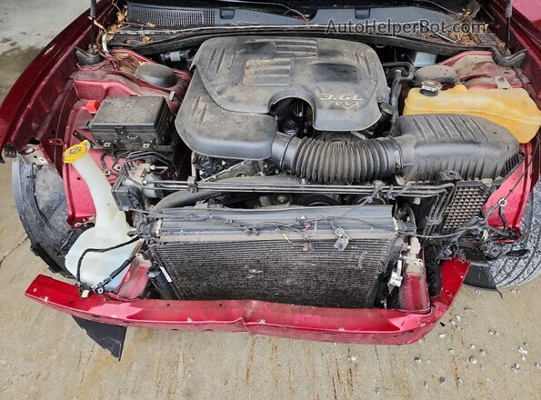 2C3CDXBG6JH313138 2018 DODGE CHARGER Burgundy Rear interior view