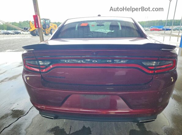 2C3CDXBG6JH313138 2018 DODGE CHARGER Burgundy Rear view