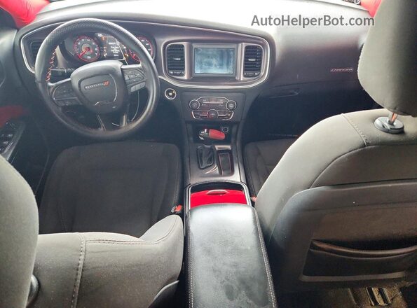 2C3CDXBG6JH313138 2018 DODGE CHARGER Burgundy Dashboard view