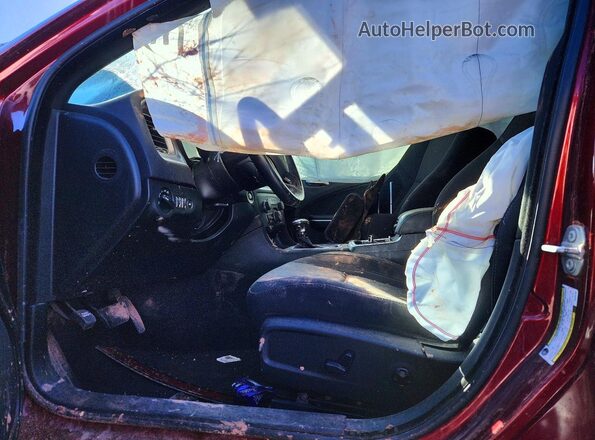 2C3CDXBG6KH504785 2019 DODGE CHARGER Maroon Front interior view