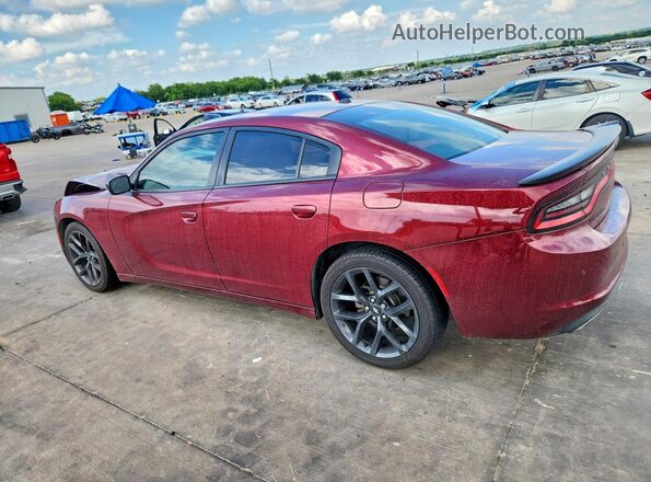 2C3CDXBG6KH732673 2019 DODGE CHARGER Burgundy Հետևի ձախ