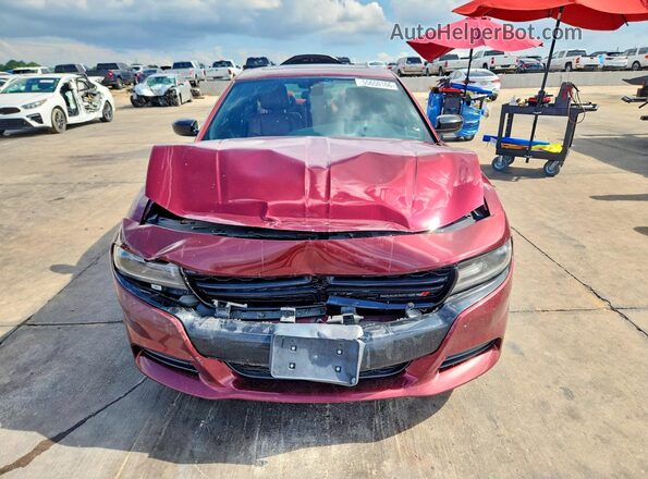2C3CDXBG6KH732673 2019 DODGE CHARGER Burgundy Դիմացի տեսք