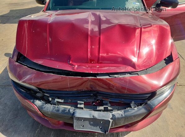 2C3CDXBG6KH732673 2019 DODGE CHARGER Burgundy Սալոնի հետևի տեսք