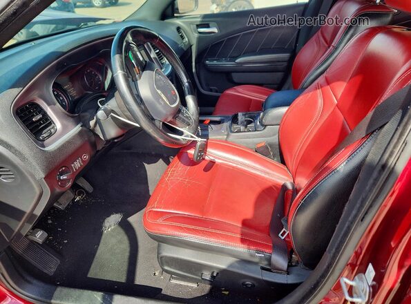 2C3CDXBG6KH732673 2019 DODGE CHARGER Burgundy Սալոնի դիմացի տեսք